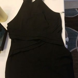 Little black dress forgiving wastline